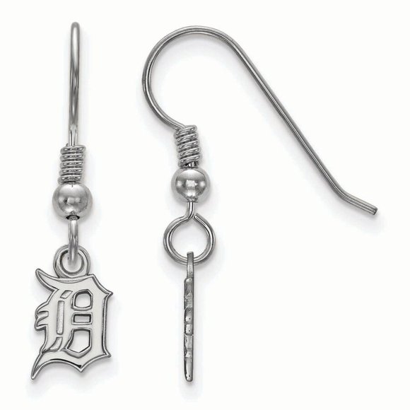 Detroit Tigers D Logo Earrings (Choice of post or hooks) - Picture 3 of 3